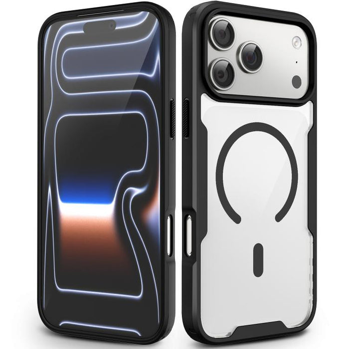 Funda magnética a prueba de golpes con airbag de TPU y acrílico de la serie Fighter, For iPhone 17 Pro Max, For iPhone 17 Pro, For iPhone 17, For iPhone 16 Pro Max, For iPhone 16 Pro