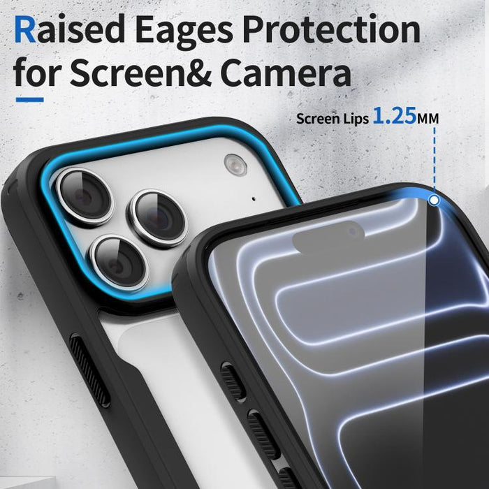 Funda magnética a prueba de golpes con airbag de TPU y acrílico de la serie Fighter, For iPhone 17 Pro Max, For iPhone 17 Pro, For iPhone 17, For iPhone 16 Pro Max, For iPhone 16 Pro
