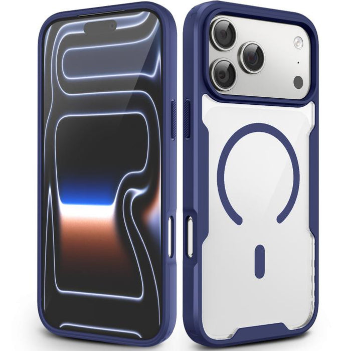 Funda magnética a prueba de golpes con airbag de TPU y acrílico de la serie Fighter, For iPhone 17 Pro Max, For iPhone 17 Pro, For iPhone 17, For iPhone 16 Pro Max, For iPhone 16 Pro