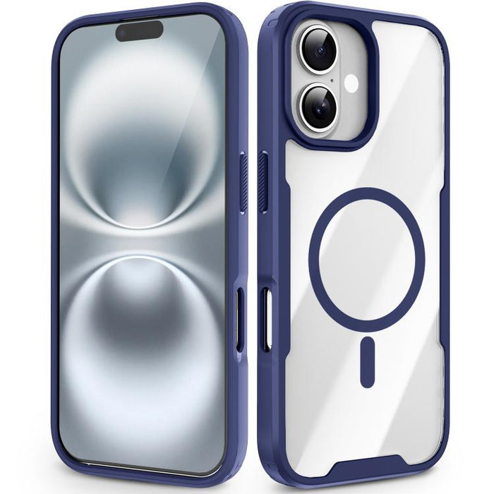 Funda magnética a prueba de golpes con airbag de TPU y acrílico de la serie Fighter, For iPhone 17 Pro Max, For iPhone 17 Pro, For iPhone 17, For iPhone 16 Pro Max, For iPhone 16 Pro