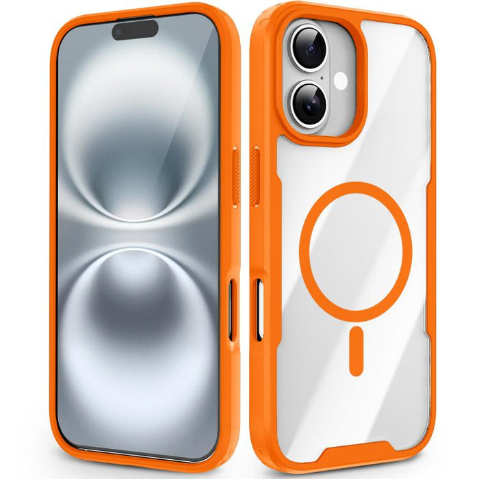 Funda magnética a prueba de golpes con airbag de TPU y acrílico de la serie Fighter, For iPhone 17 Pro Max, For iPhone 17 Pro, For iPhone 17, For iPhone 16 Pro Max, For iPhone 16 Pro