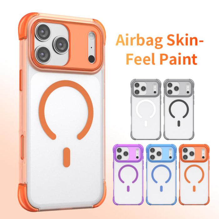 Funda magnética transparente con airbag en las cuatro esquinas, For iPhone 17 Pro Max, For iPhone 17 Pro