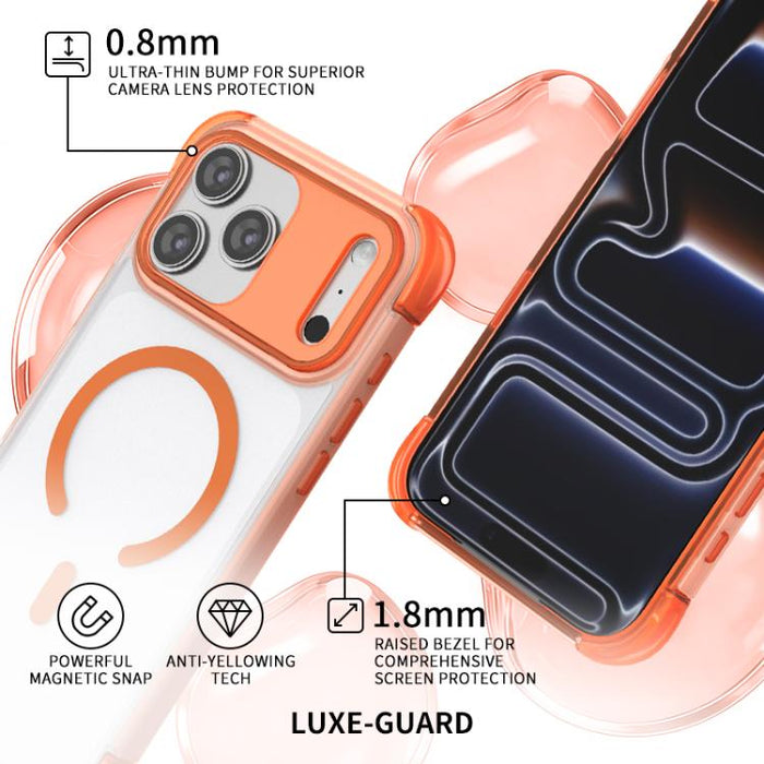 Funda magnética transparente con airbag en las cuatro esquinas, For iPhone 17 Pro Max, For iPhone 17 Pro