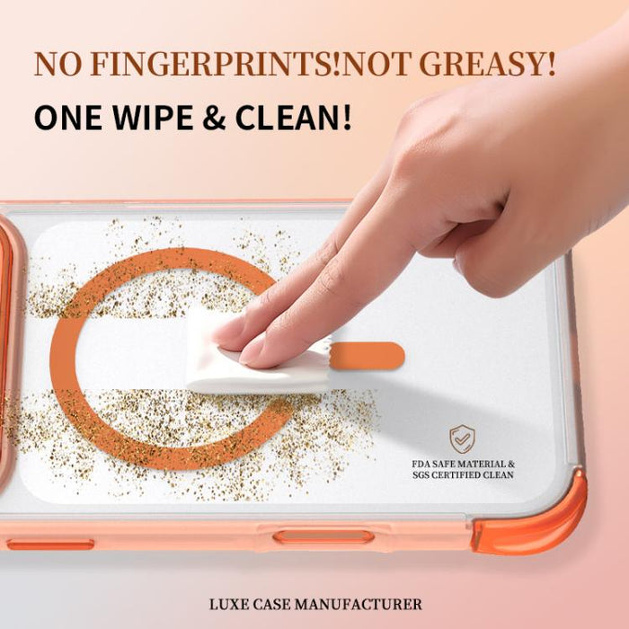 Funda magnética transparente con airbag en las cuatro esquinas, For iPhone 17 Pro Max, For iPhone 17 Pro