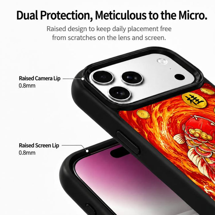 Funda magnética de silicona para teléfono Fire Series PC, For iPhone 17 Pro Max, For iPhone 17 Pro