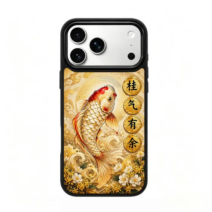 Funda magnética para teléfono de silicona PC de la serie Gold, For iPhone 17 Pro Max, For iPhone 17 Pro