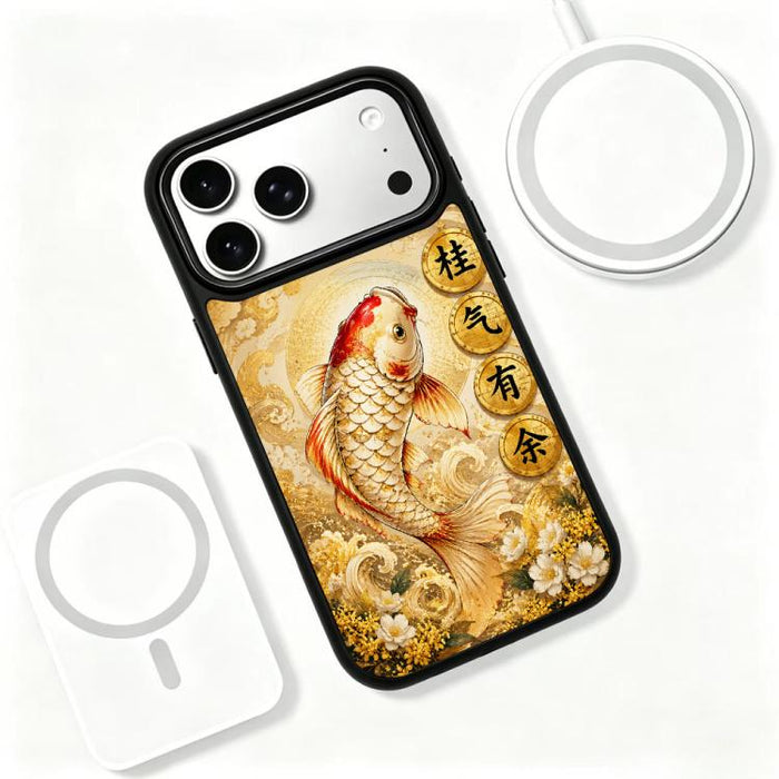 Funda magnética para teléfono de silicona PC de la serie Gold, For iPhone 17 Pro Max, For iPhone 17 Pro