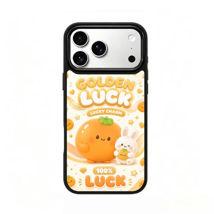 Funda magnética para teléfono de silicona PC de la serie Gold, For iPhone 17 Pro Max, For iPhone 17 Pro