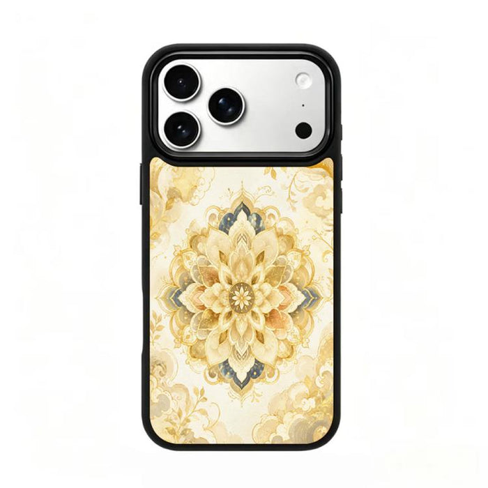 Funda magnética para teléfono de silicona PC de la serie Gold, For iPhone 17 Pro Max, For iPhone 17 Pro