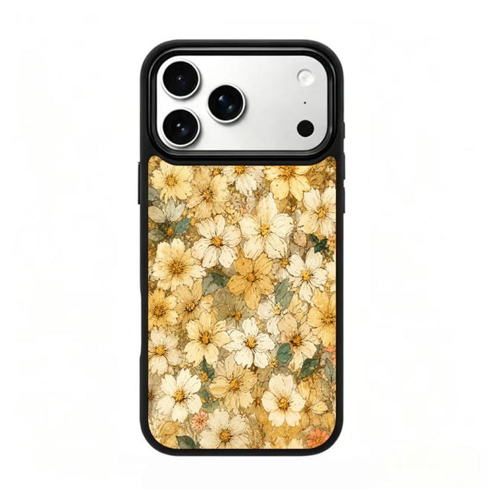Funda magnética para teléfono de silicona PC de la serie Gold, For iPhone 17 Pro Max, For iPhone 17 Pro