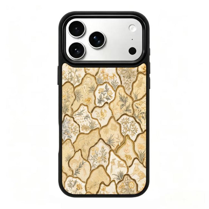Funda magnética para teléfono de silicona PC de la serie Gold, For iPhone 17 Pro Max, For iPhone 17 Pro