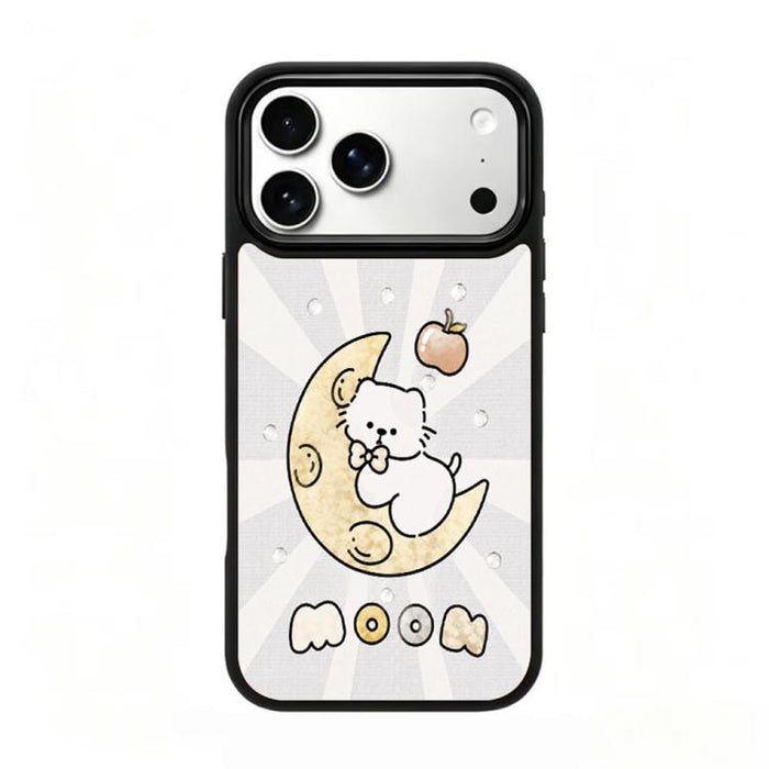 Funda magnética para teléfono de silicona PC de la serie Gold, For iPhone 17 Pro Max, For iPhone 17 Pro