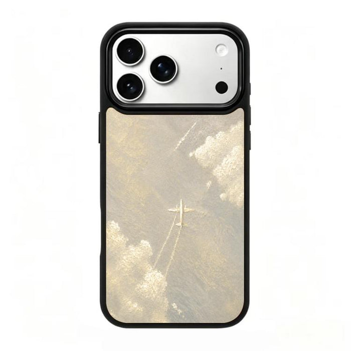 Funda magnética para teléfono de silicona PC de la serie Gold, For iPhone 17 Pro Max, For iPhone 17 Pro