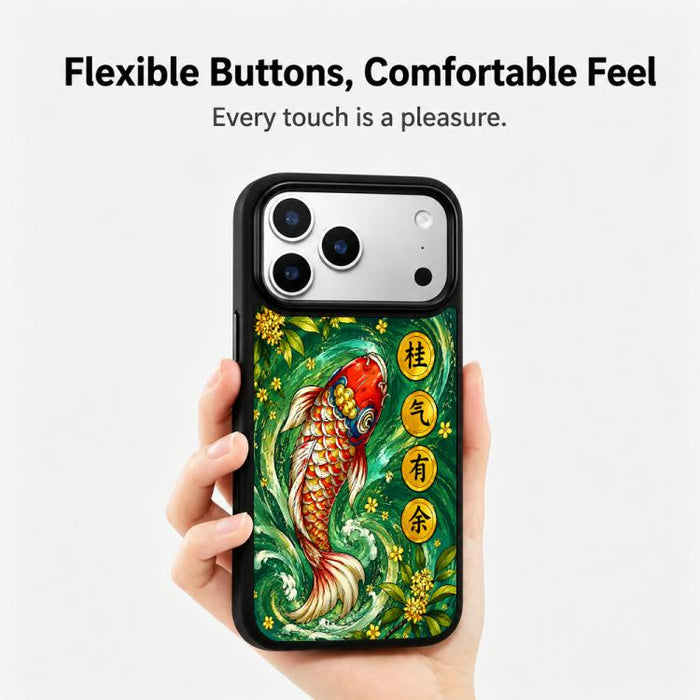 Funda magnética de silicona para teléfono de la serie Wood, For iPhone 17 Pro Max, For iPhone 17 Pro