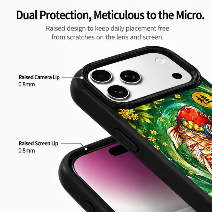 Funda magnética de silicona para teléfono de la serie Wood, For iPhone 17 Pro Max, For iPhone 17 Pro