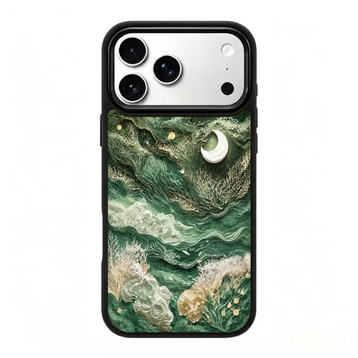 Funda magnética de silicona para teléfono de la serie Wood, For iPhone 17 Pro Max, For iPhone 17 Pro