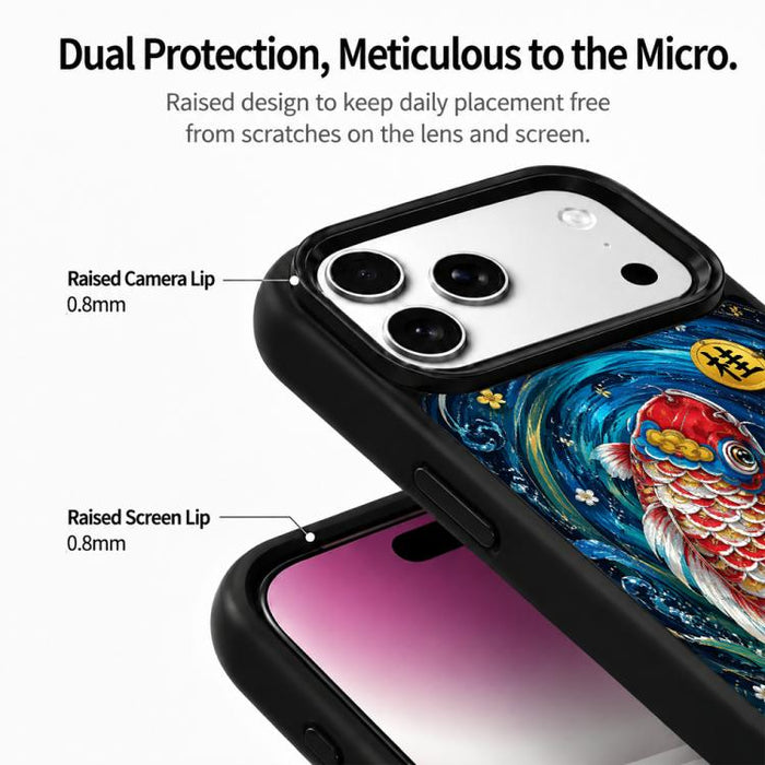 Funda magnética para teléfono de silicona y policarbonato de la serie Water, For iPhone 17 Pro Max, For iPhone 17 Pro