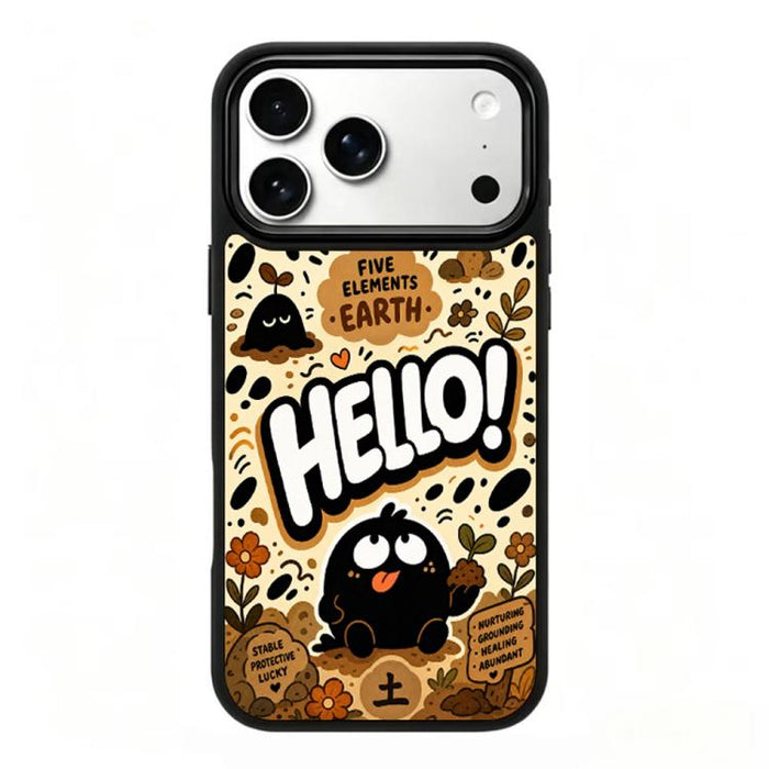 Funda magnética de silicona para teléfono Earth Series PC, For iPhone 17 Pro Max, For iPhone 17 Pro