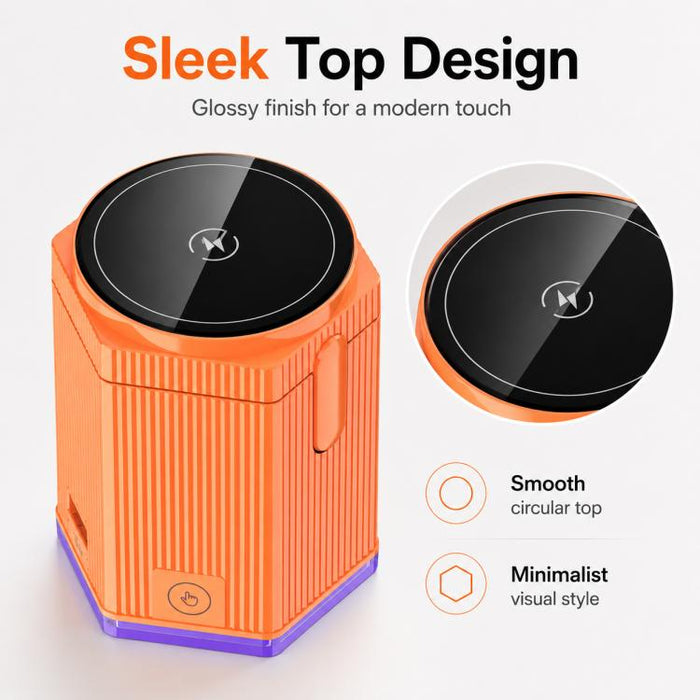 Soporte de escritorio para teléfono con cargador inalámbrico magnético multifuncional T10 de 15 W
