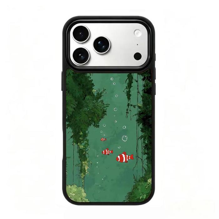 Funda magnética de silicona para teléfono con estampado colorido, For iPhone 18 Pro / 17 Pro, For iPhone 18 Pro Max / 17 Pro Max