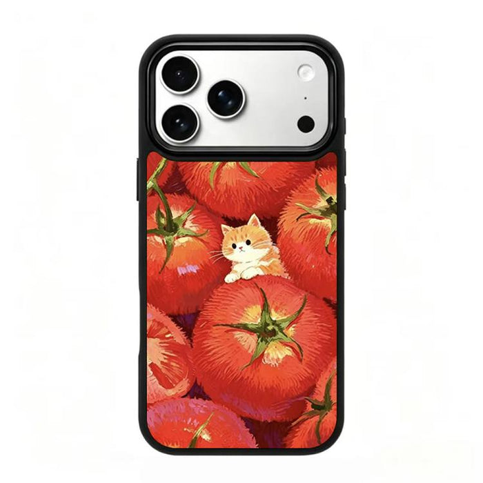 Funda magnética de silicona para teléfono con estampado colorido, For iPhone 18 Pro / 17 Pro, For iPhone 18 Pro Max / 17 Pro Max