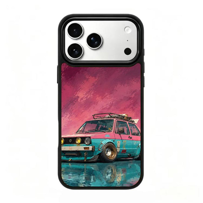 Funda magnética de silicona para teléfono con estampado colorido, For iPhone 18 Pro / 17 Pro, For iPhone 18 Pro Max / 17 Pro Max