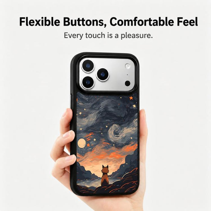 Funda magnética de silicona para teléfono con estampado colorido, For iPhone 18 Pro / 17 Pro, For iPhone 18 Pro Max / 17 Pro Max