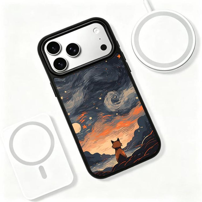Funda magnética de silicona para teléfono con estampado colorido, For iPhone 18 Pro / 17 Pro, For iPhone 18 Pro Max / 17 Pro Max