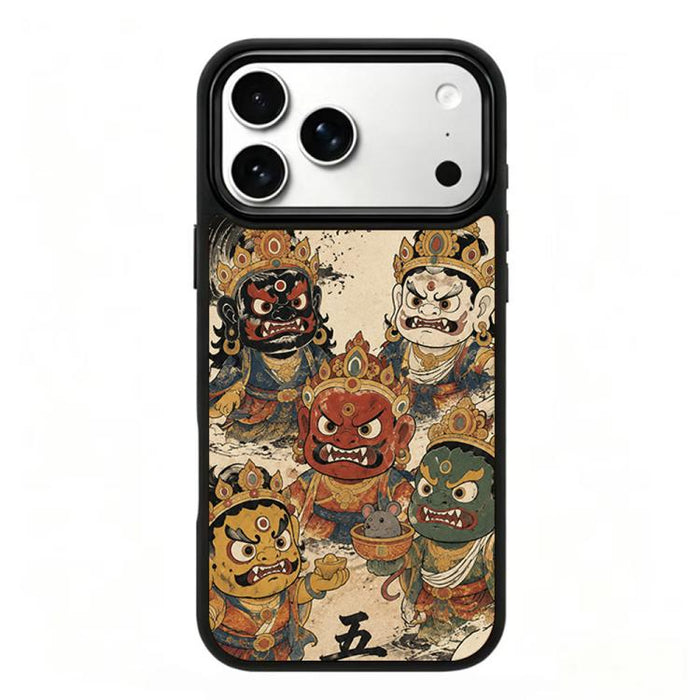 Funda magnética de silicona para teléfono con estampado colorido, For iPhone 18 Pro / 17 Pro, For iPhone 18 Pro Max / 17 Pro Max