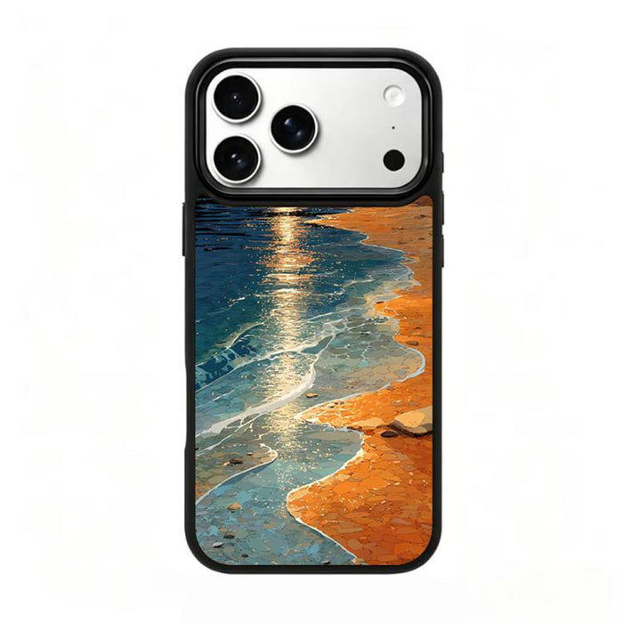 Funda magnética de silicona para teléfono con estampado colorido, For iPhone 18 Pro / 17 Pro, For iPhone 18 Pro Max / 17 Pro Max