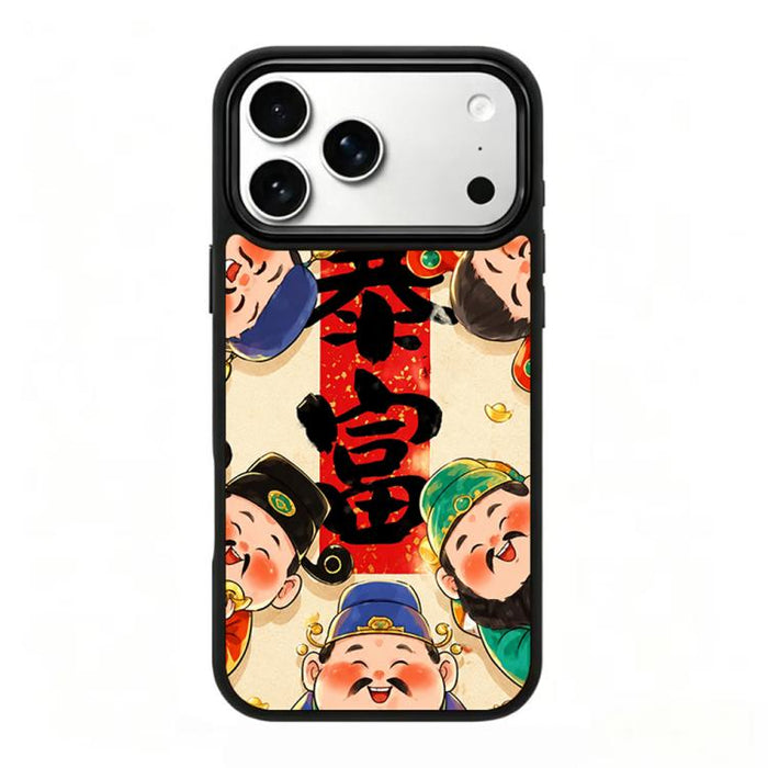Funda magnética de silicona para teléfono con estampado colorido, For iPhone 18 Pro / 17 Pro, For iPhone 18 Pro Max / 17 Pro Max