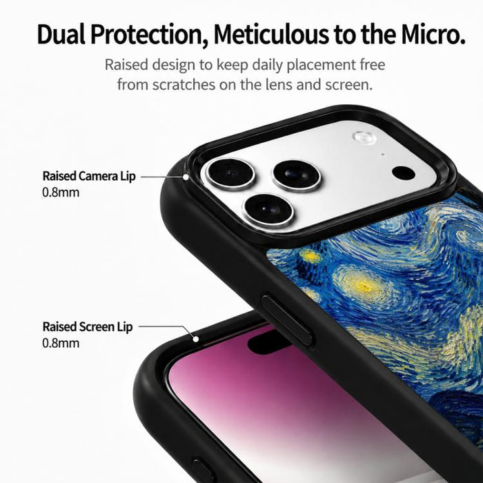 Funda magnética de silicona para teléfono con estampado colorido, For iPhone 17 Pro Max, For iPhone 17 Pro