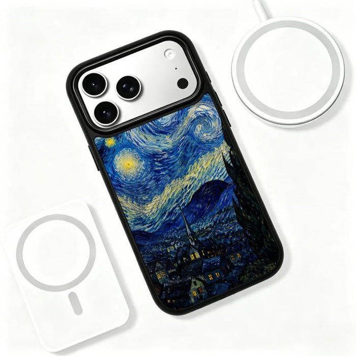 Funda magnética de silicona para teléfono con estampado colorido, For iPhone 17 Pro Max, For iPhone 17 Pro