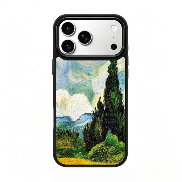 Funda magnética de silicona para teléfono con estampado colorido, For iPhone 17 Pro Max, For iPhone 17 Pro