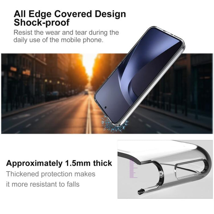 Funda para teléfono de TPU transparente y resistente a los golpes de la serie imak UX-10, For Xiaomi 17T Pro 5G