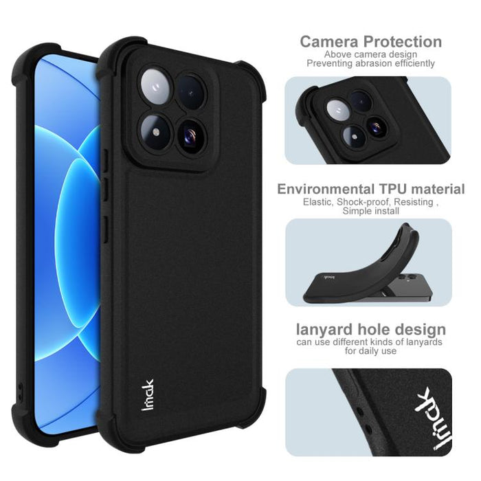 Funda para teléfono Imak a prueba de golpes con airbag de TPU, For Xiaomi 17 Max 5G