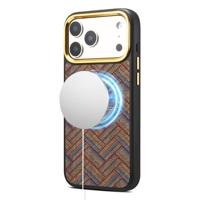 Funda magnética para teléfono Senior A28+1 con diseño de bordado étnico, For iPhone 17 Pro Max, For iPhone 17 Pro, For iPhone 16 Pro Max, For iPhone 16 Pro, For iPhone 15 Pro Max, For iPhone 15 Pro