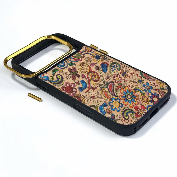 Funda magnética para teléfono Senior A28+1 con diseño de bordado étnico, For iPhone 17 Pro Max, For iPhone 17 Pro, For iPhone 16 Pro Max, For iPhone 16 Pro, For iPhone 15 Pro Max, For iPhone 15 Pro