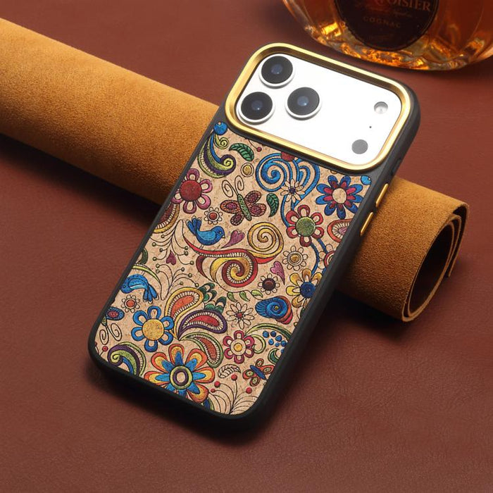 Funda magnética para teléfono Senior A28+1 con diseño de bordado étnico, For iPhone 17 Pro Max, For iPhone 17 Pro, For iPhone 16 Pro Max, For iPhone 16 Pro, For iPhone 15 Pro Max, For iPhone 15 Pro