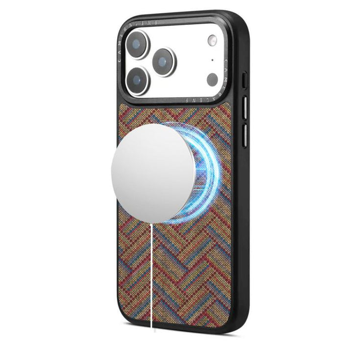 Funda magnética para teléfono Senior A28 con estampado étnico bordado, For iPhone 17 Pro Max, For iPhone 17 Pro, For iPhone 16 Pro Max, For iPhone 16 Pro, For iPhone 15 Pro Max, For iPhone 15 Pro