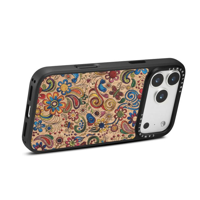 Funda magnética para teléfono Senior A28 con estampado étnico bordado, For iPhone 17 Pro Max, For iPhone 17 Pro, For iPhone 16 Pro Max, For iPhone 16 Pro, For iPhone 15 Pro Max, For iPhone 15 Pro
