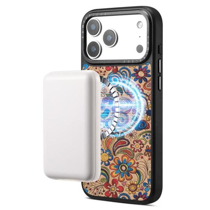 Funda magnética para teléfono Senior A28 con estampado étnico bordado, For iPhone 17 Pro Max, For iPhone 17 Pro, For iPhone 16 Pro Max, For iPhone 16 Pro, For iPhone 15 Pro Max, For iPhone 15 Pro
