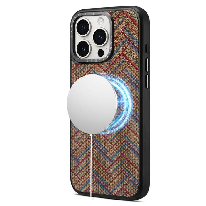 Funda magnética para teléfono Senior A28 con estampado étnico bordado, For iPhone 17 Pro Max, For iPhone 17 Pro, For iPhone 16 Pro Max, For iPhone 16 Pro, For iPhone 15 Pro Max, For iPhone 15 Pro