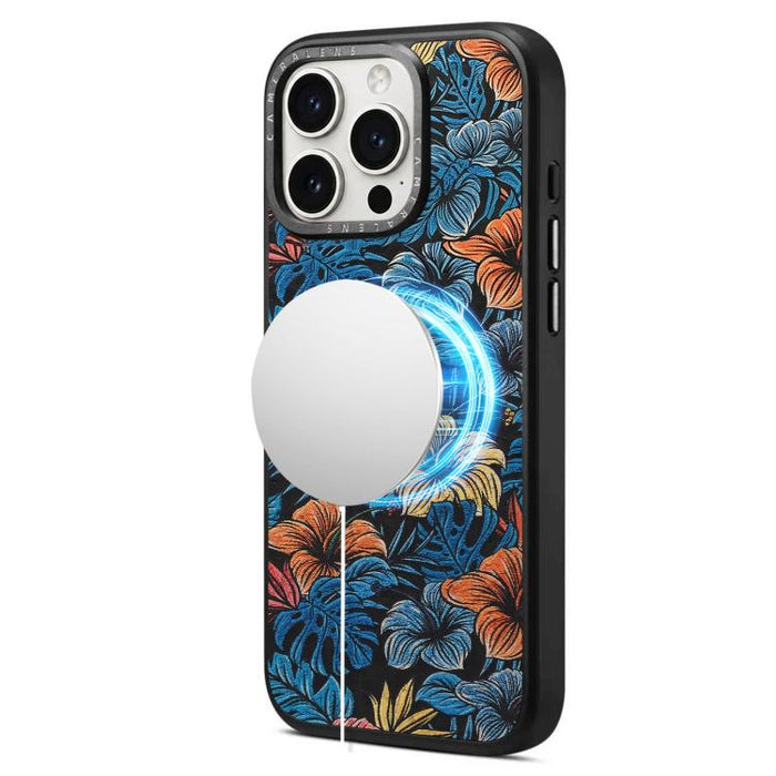 Funda magnética para teléfono Senior A28 con estampado étnico bordado, For iPhone 17 Pro Max, For iPhone 17 Pro, For iPhone 16 Pro Max, For iPhone 16 Pro, For iPhone 15 Pro Max, For iPhone 15 Pro