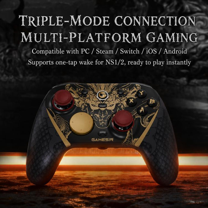 Mando de juegos GameSir G7 Pro 8K Bluetooth con cable e inalámbrico de tres modos, Nioh 3 Collab Edition, Champion Collab Edition