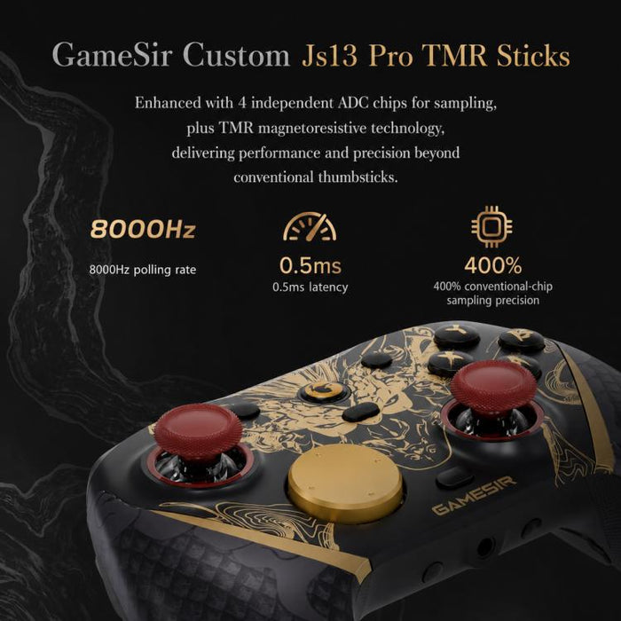 Mando de juegos GameSir G7 Pro 8K Bluetooth con cable e inalámbrico de tres modos, Nioh 3 Collab Edition, Champion Collab Edition