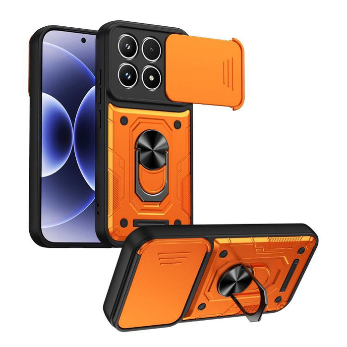 Funda para teléfono Nanshan Armor con soporte deslizante para anillo Camshield, For Xiaomi 17 Pro Max, For Xiaomi 17 Pro, For Xiaomi 17