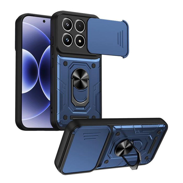 Funda para teléfono Nanshan Armor con soporte deslizante para anillo Camshield, For Xiaomi 17 Pro Max, For Xiaomi 17 Pro, For Xiaomi 17