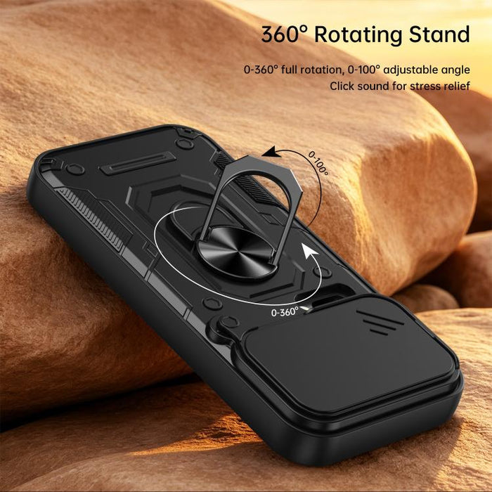 Funda para teléfono Nanshan Armor con soporte deslizante para anillo Camshield, For Xiaomi 17 Pro Max, For Xiaomi 17 Pro, For Xiaomi 17