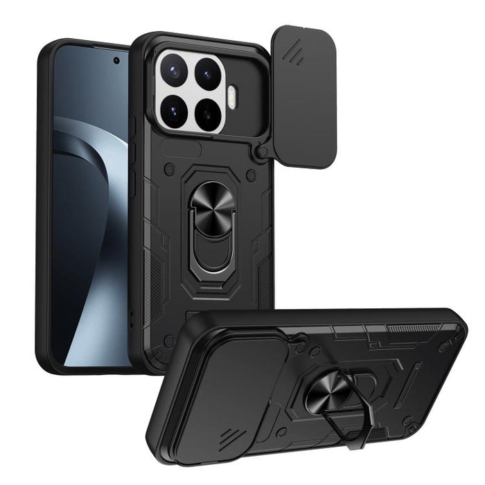 Funda para teléfono Nanshan Armor con soporte deslizante para anillo Camshield, For Xiaomi 17 Pro Max, For Xiaomi 17 Pro, For Xiaomi 17